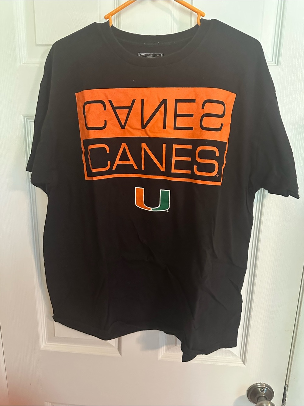 Miami Canes Black & Orange Graphic Tee